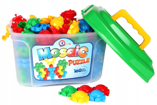 Vzdelávacie puzzle mozaika v kufri. Big 160el.