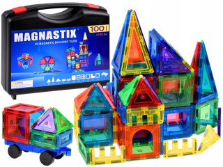 Stavebnica - Vzdelávacie magnetické bloky panelov 100 ZA3860