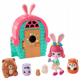 Enchantimals: Bree nastaviť Shack Bunny bábiku