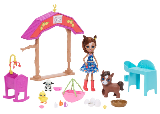 Enchantimals Nursery na farme + Doll GJX23