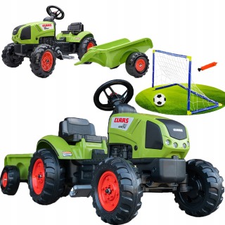 Traktor Falk Claas pre pedále s prívesom + woopie