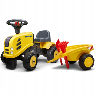 Falk baby kocatsu traktor žltý s
