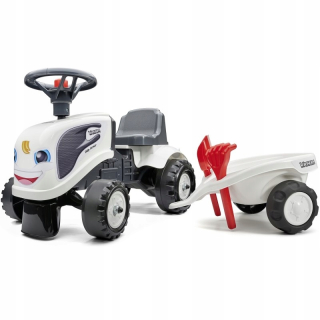 Falk Baby Valtra White Tractor s prívesom + AK