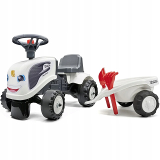 Falk baby valtra biely traktor s prívesom +