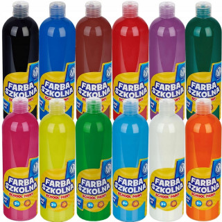 Plagát farby ASTRA 500 ml sada 12 farieb