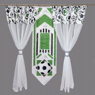 Detské záclony - FB555Panel futbalový futbal futbalové kokóny coon curtain panel