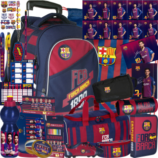 Školský batoh - FC Barcelona batoh na kolesách sada Layette