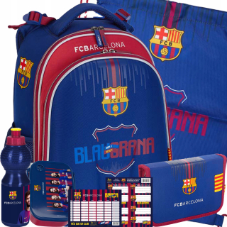 Aktovka - SADA FC BARCELONA ŠKOLA TORNISTER FC-220 SADA 7 KUSOV