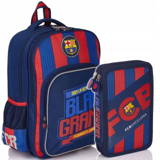 Školská taška - batoh, set, zostava - FC BARCELONA SCHOOL SET FC-131 Puzdro na ceruzku FC-131