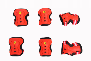 Ferrari FAP3 chrániče SET - červená
