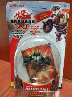 BAKUGAN - Figurína Bakugan Maxus Helios 7in1 + karta Krakov