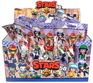 Brawl stars - Obrázky 24 PCS.BRWRW Hviezdičky Sachet Card Game od PL