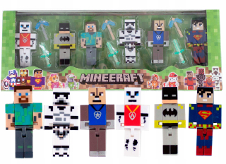 Postavička - Minecraft figuríny Steve Superhrdines set