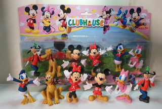 Postavička - Figuríny Minni Mickey Goofy Pluto Donald Daisy 6 ks