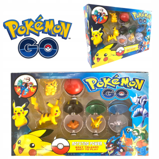 Pokémon - Pokemon figúrky 5 kusov x 4 pokebball Pikachu