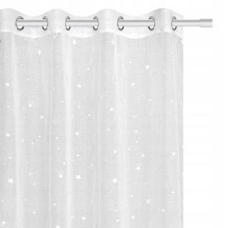 Detské záclony - Detská opona Maja s pompoms 300 x 145
