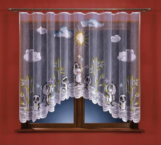 Detské záclony - Jacquard Curtain Panda 160x300