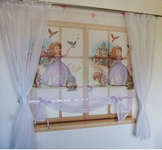 Detské záclony - Detská opona s obrazovkou Zosia's Roller Blind