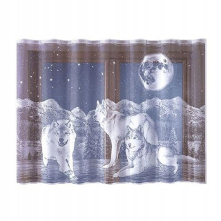 Detské záclony - Závesy vlkov 250 x 150 cm pre deti
