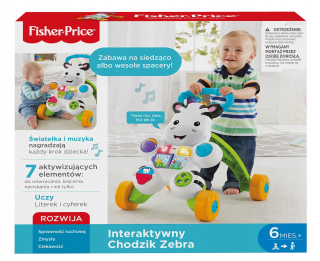 FISHER PRICE DPL53 Walker Pachacz Zebra reproduktory