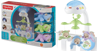 FISHER PRICE kolotoč s medvedíkmi + CDN41 projektor