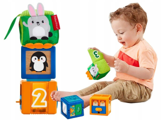 FISHER PRICE Senzorické bloky Farebné zvieratá