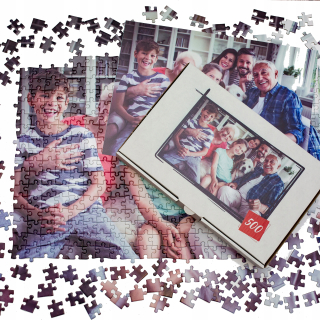 Foto Puzzle z fotky 500 prvkov s krabicou