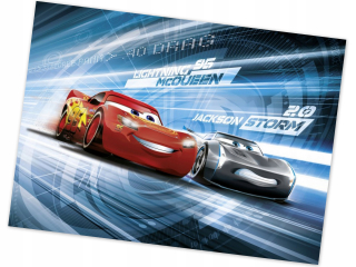 Tapety do detskej izby - Nástenné maľby komáre automobily Zigzak McQueen 254x184