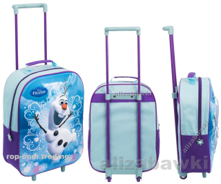 Detský kufor - Mrazený veľký kufor na kolesách OLAF OLAFEK 3D