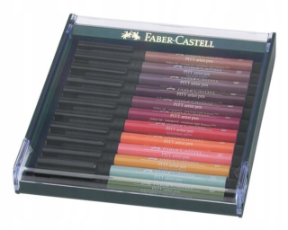 Faber Castell Pitt Artist Pen B Zem 12 Farby