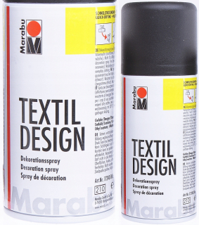 Tkanina Maľovanie 150ml sprej čierne oblečenie košele