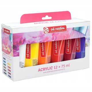 Tvorba akrylových farieb 12ks. 75 ml. Talens
