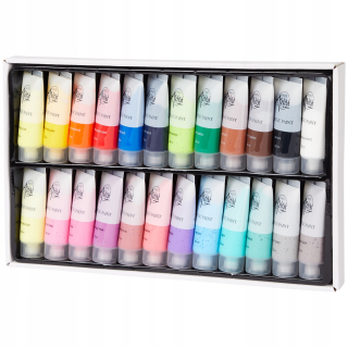 Kreatívny umelec 24 ks akrylové farby x 22 ml mix
