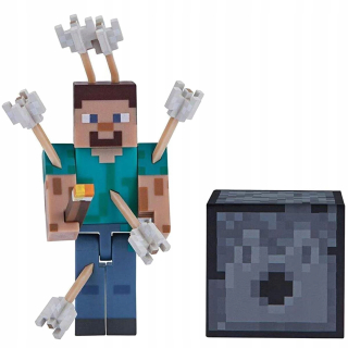 Minecraft - Figurín TM Hračky Minecraft Steve s 3IN1 šípkami