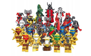Postavička - Figuríny 24 ks Ninja N7 + LEGO Ninjago nálepky