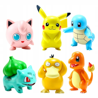 Pokemon -  Pokémonové figúrky 6 kusov skvelá darčeková dekorácia