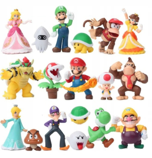Super Mario Bros číselných údajov uvedených 18 kusov