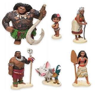 MOANA VAIANA - Figuríny Vaiana Moana Treasure Ocean 6 kusov
