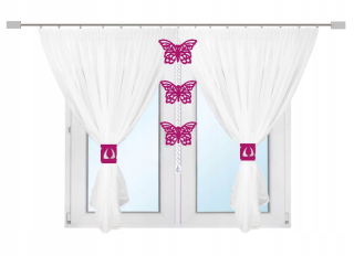 Detské záclony - Opona pre dievčatá Openwork Colors 300x150