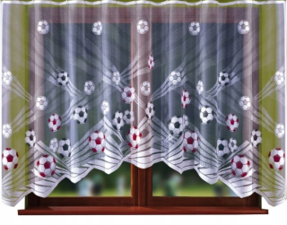 Detské záclony - Detská opona pre chlapčenský futbalový oblúk 300x150