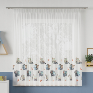 Detské záclony - Závoj detského závoja auta SZ250X155