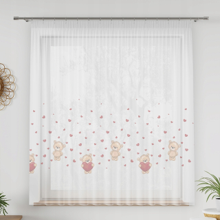 Detské záclony - Curtain Ready Detská medvedí páska Detský závoj SZ340X155