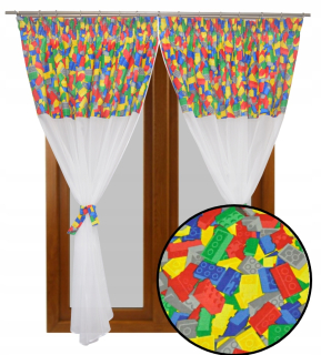 Detské záclony - Detské závesné terasy ako LEGO 300x250