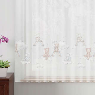 Detské záclony - Ikea Tibast Dime Currence Red 145x300