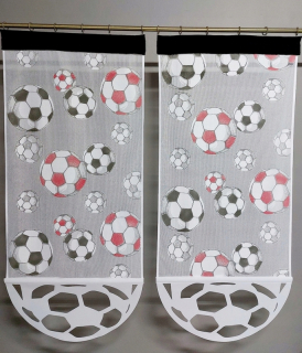 Detské záclony - Opencová loptička na oponu 2 PCS. 60/130 Jacquard