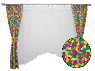 Detské záclony - Závesy na záclonách 150 cm x 440 cm