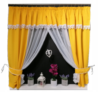 Detské záclony - Milena Curtain Yellow 300/150 Výrobca