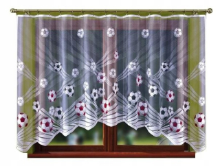 Detské záclony - Opona pre žaby 145x250 cm na 100% bavlnenej páske