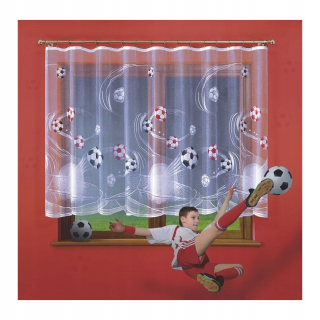 Detské záclony - Opona maľovaná futbalová futbal 622314 170