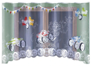 Detské záclony - Jacquard Curtain Monster Truck 160x300 cm
